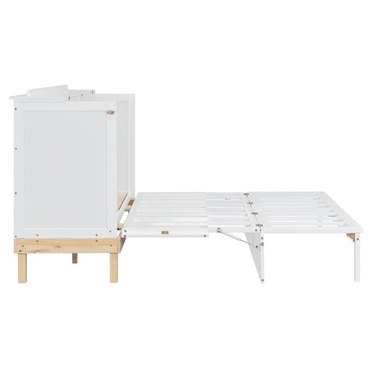 Queen Space-Saving Solid Wood Murphy Bed Frame - Sleep Galleria