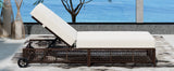 Set of 2 Adjustable Backrest Outdoor Rattan Lounge Chairs - Sleep Galleria