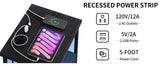 Set Of 2 LED Nightstands With Charging Station - Sleep Galleria