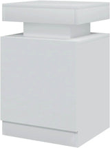Set of 2 Modern Wood Nightstands With LED Lights - Sleep Galleria