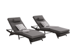 Set Of 2 Outdoor Wicker Reclining Lounge Chairs - Sleep Galleria
