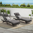 Set Of 2 Outdoor Wicker Reclining Lounge Chairs - Sleep Galleria