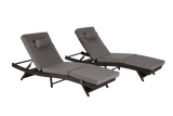 Set Of 2 Outdoor Wicker Reclining Lounge Chairs - Sleep Galleria
