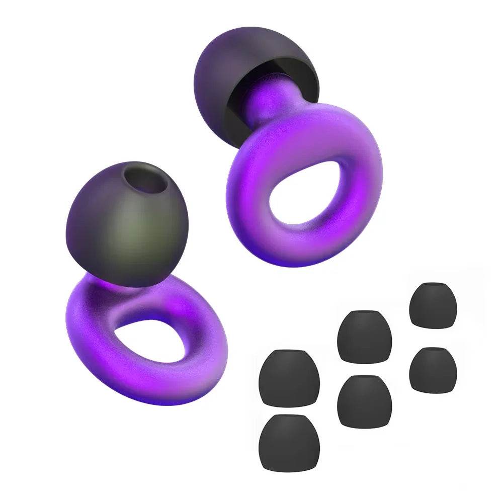 Set Of Four Soft Silicone Noise Reduction Earplugs - Sleep Galleria