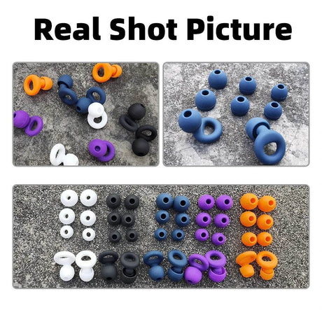 Set Of Four Soft Silicone Noise Reduction Earplugs - Sleep Galleria