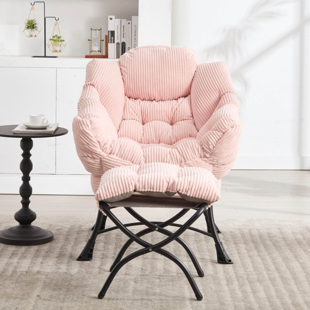 Soft Lazy Chair With Ottoman Ergonomic Accent Seating - Sleep Galleria