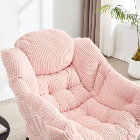 Soft Lazy Chair With Ottoman Ergonomic Accent Seating - Sleep Galleria
