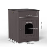 Solid Wood Cat Litter Box Enclosure With Drawer - Sleep Galleria