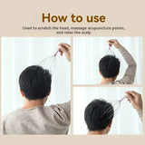 Stainless Steel Octopus Head Scalp Massage Relaxer - Driftwood - Sleep Galleria