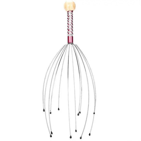 Stainless Steel Octopus Head Scalp Massage Relaxer - Driftwood - Sleep Galleria