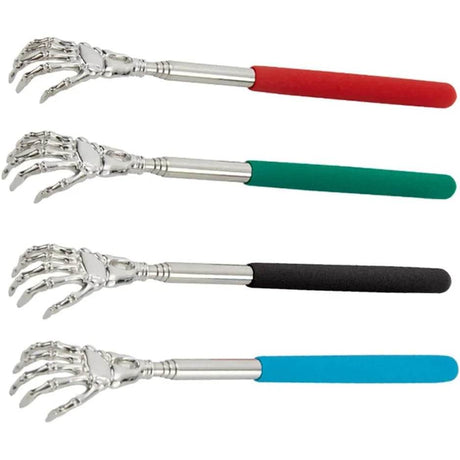 Telescopic Stainless Steel Extendable Back Scratcher - Driftwood - Sleep Galleria
