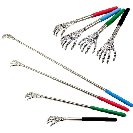 Telescopic Stainless Steel Extendable Back Scratcher - Driftwood - Sleep Galleria