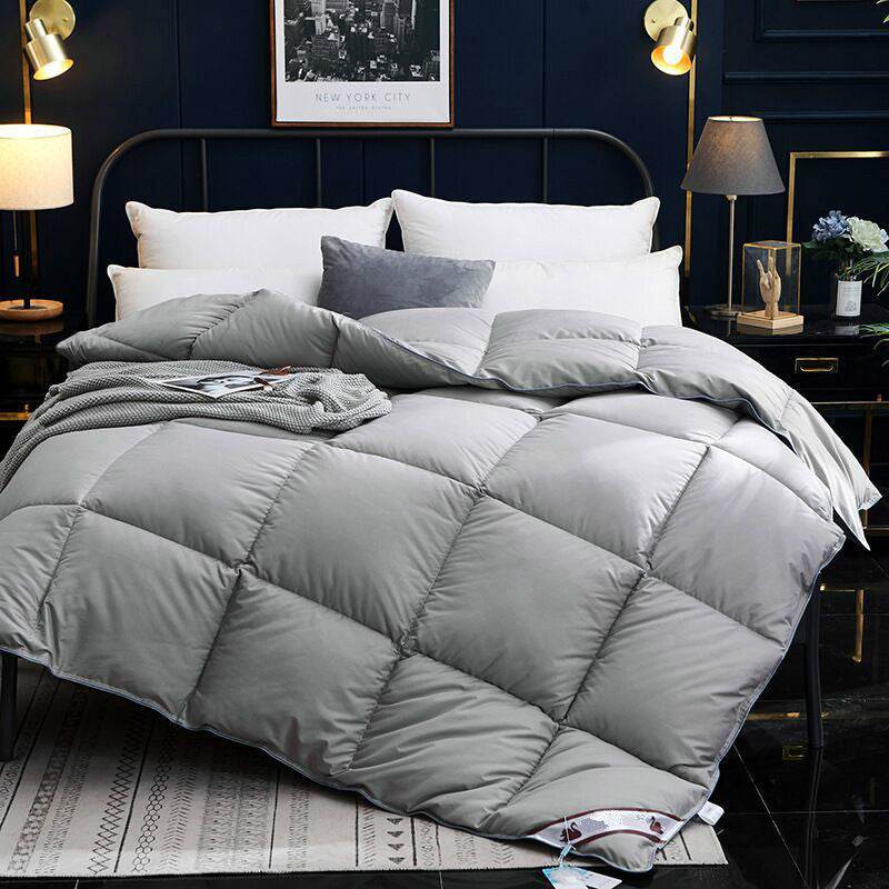 Thickened Cotton Down Velvet Goose Down Quilt - Driftwood - Sleep Galleria