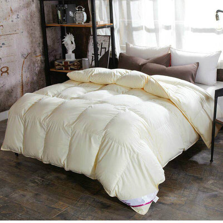 Thickened Cotton Down Velvet Goose Down Quilt - Driftwood - Sleep Galleria
