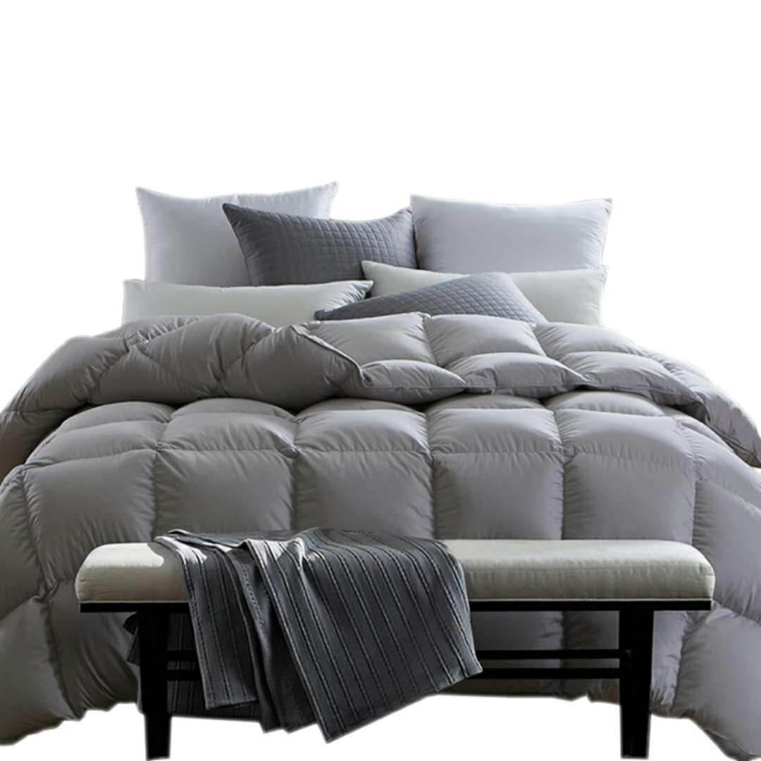 Thickened Cotton Down Velvet Goose Down Quilt - Driftwood - Sleep Galleria