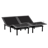 Traditional Split King Adjustable Bed Base With Wired Remote - Driftwood - Sleep Galleria