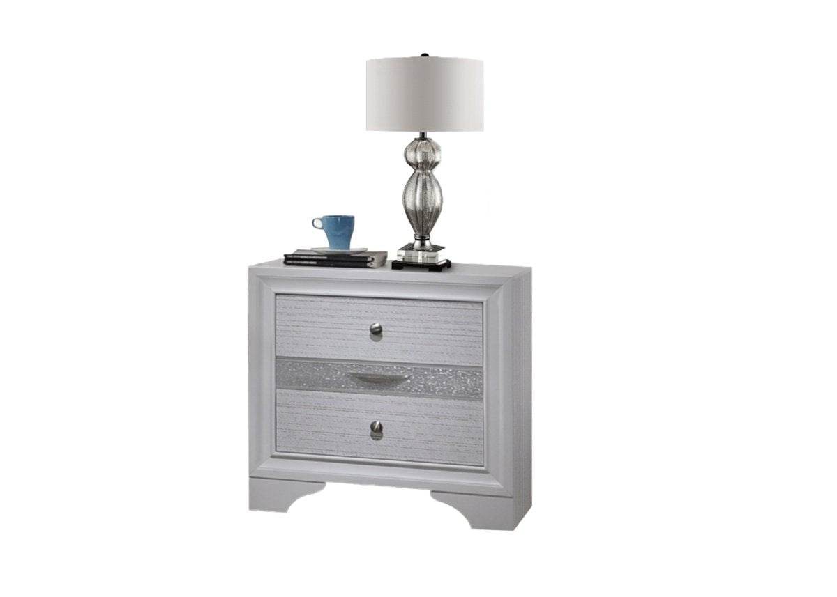 Traditional White Wood 5-Piece Bedroom Furniture Set - Sleep Galleria
