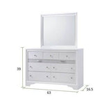 Traditional White Wood 5-Piece Bedroom Furniture Set - Sleep Galleria