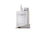 Traditional White Wood 5-Piece Bedroom Furniture Set - Sleep Galleria