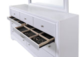 Traditional White Wood 5-Piece Bedroom Furniture Set - Sleep Galleria