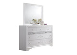 Traditional White Wood 5-Piece Bedroom Furniture Set - Sleep Galleria