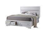 Traditional White Wood 5-Piece Bedroom Furniture Set - Sleep Galleria