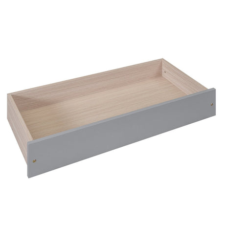 Twin Platform Bed With Trundle And Storage Drawers - Driftwood - Sleep Galleria