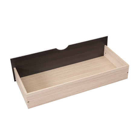 Twin Size Solid Wood Daybed With Two Drawers - Driftwood - Sleep Galleria