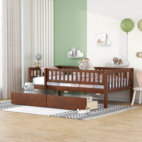 Twin Solid Wood Daybed With Two Spacious Drawers - Sleep Galleria