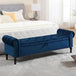 Velvet Upholstered Storage Bench - Driftwood - Sleep Galleria