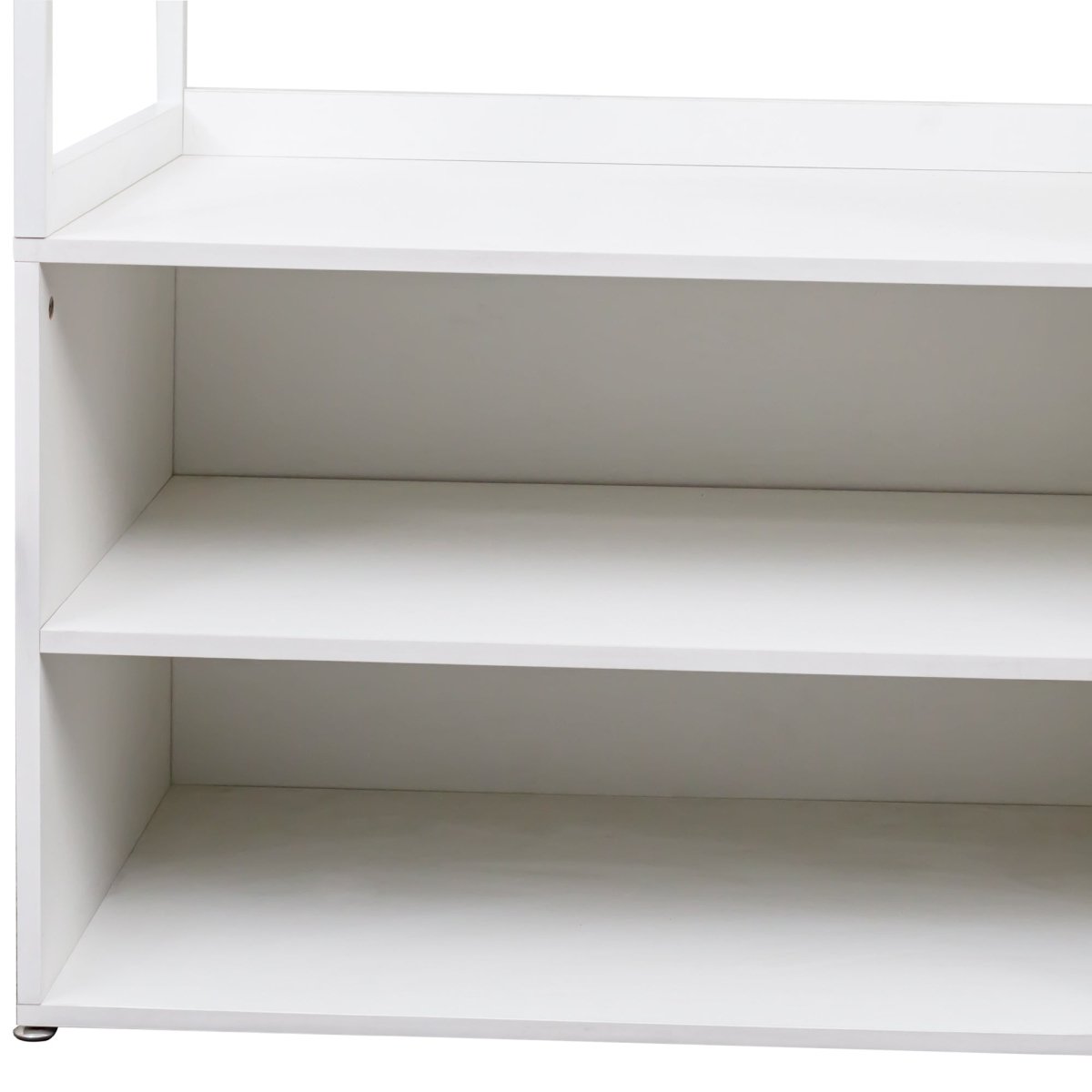 White Particle Board Armoire Wardrobe Closet With Shelves - Driftwood - Sleep Galleria