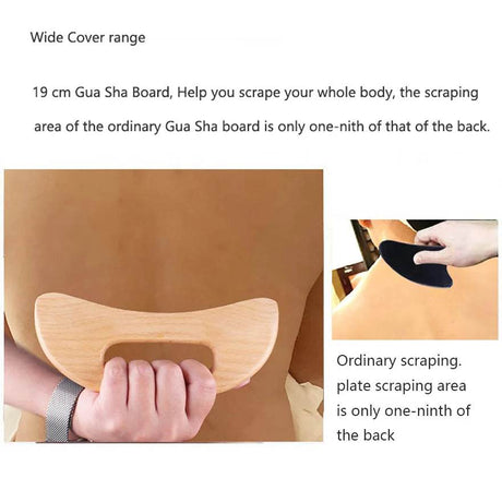 Wooden Beech Gua Sha Massage Scraping Tool - Driftwood - Sleep Galleria