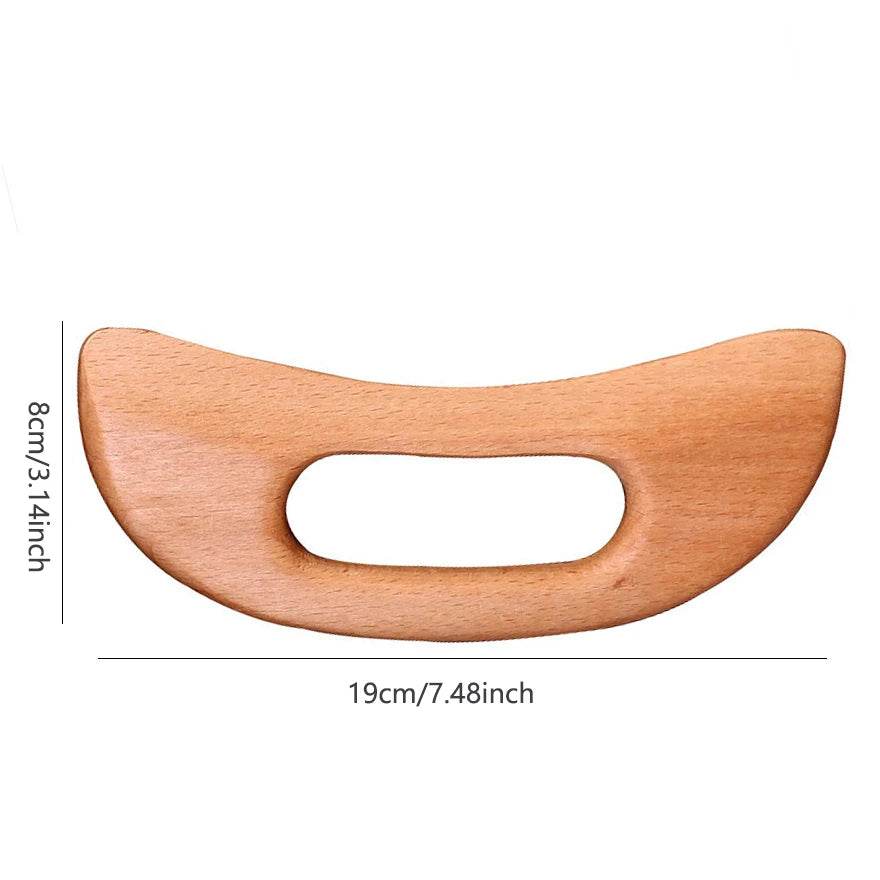 Wooden Beech Gua Sha Massage Scraping Tool - Driftwood - Sleep Galleria