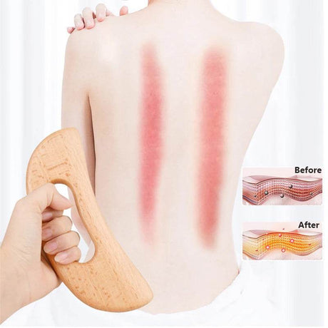 Wooden Beech Gua Sha Massage Scraping Tool - Driftwood - Sleep Galleria