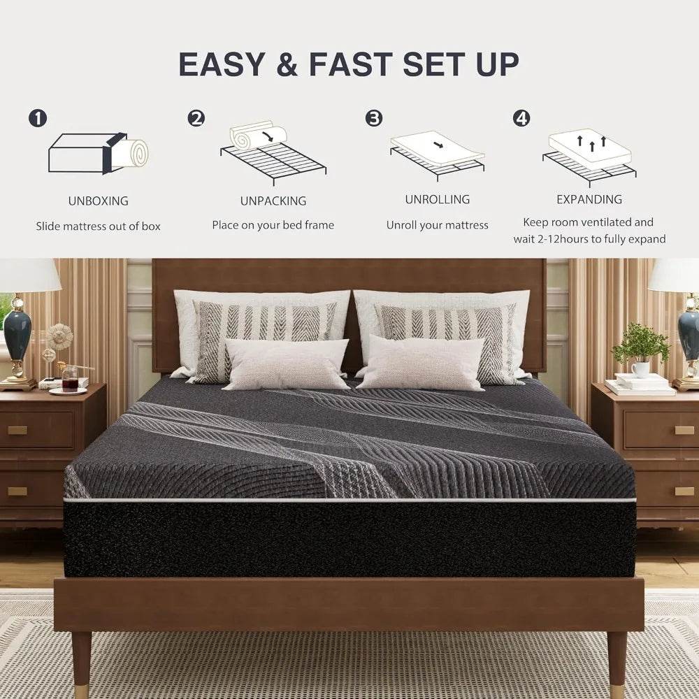 10-Inch Gel Memory Foam Mattress - Sleep Galleria