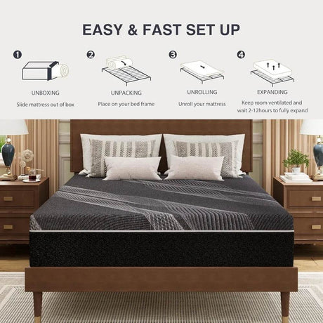10-Inch Gel Memory Foam Mattress - Sleep Galleria