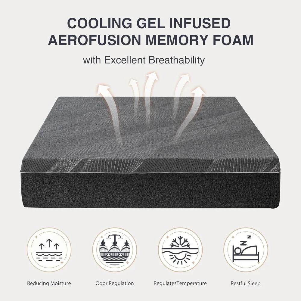 10-Inch Gel Memory Foam Mattress - Sleep Galleria