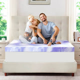 Cooling Gel - Infused Memory Foam Mattress Topper 2 - Inch - DUTRIEUX - Sleep Galleria
