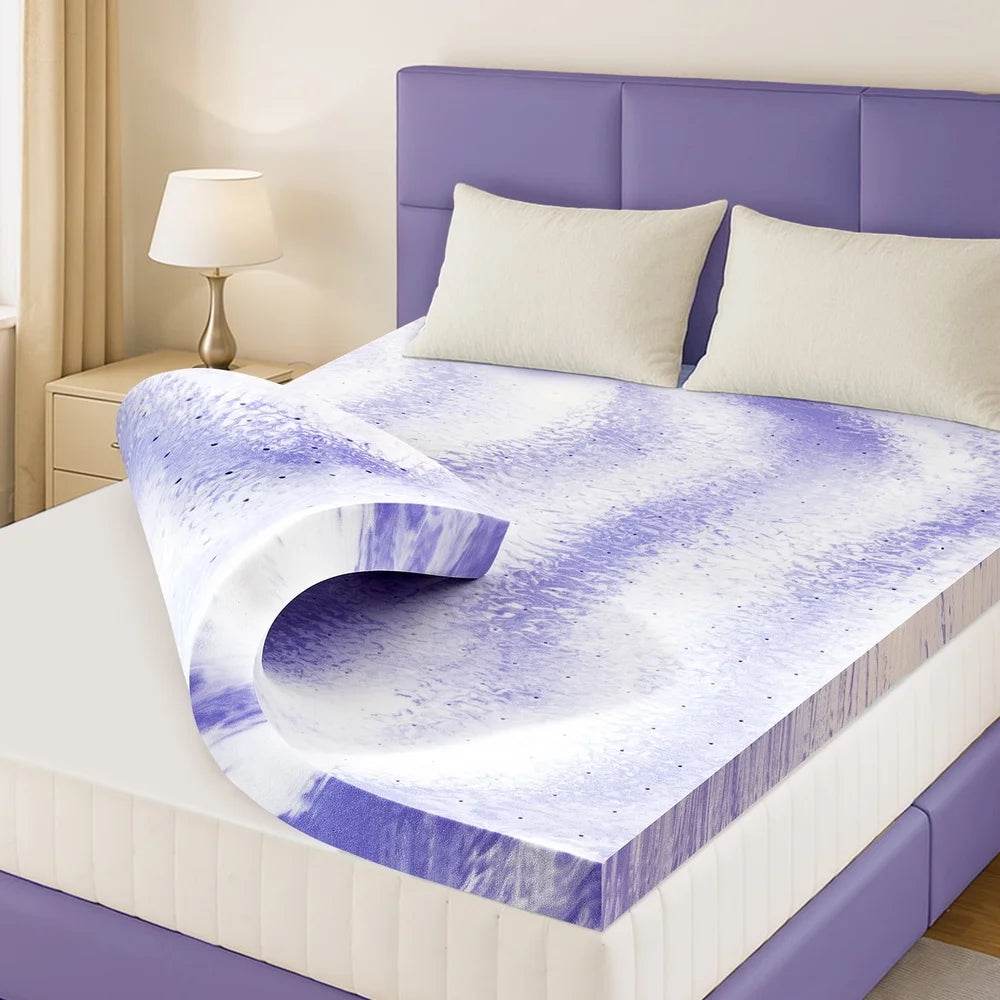 Cooling Gel - Infused Memory Foam Mattress Topper 2 - Inch - DUTRIEUX - Sleep Galleria