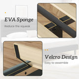 Modern Velvet Upholstered Metal Bed Frame With Headboard - DUTRIEUX - Sleep Galleria