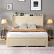 Upholstered Modern Platform Bed Frame With Storage - Sleep Galleria