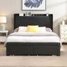 Upholstered Modern Platform Bed Frame With Storage - Sleep Galleria