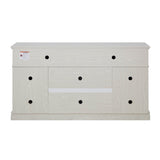 Embossed Oak Fireplace TV Stand With Storage - Sleep Galleria