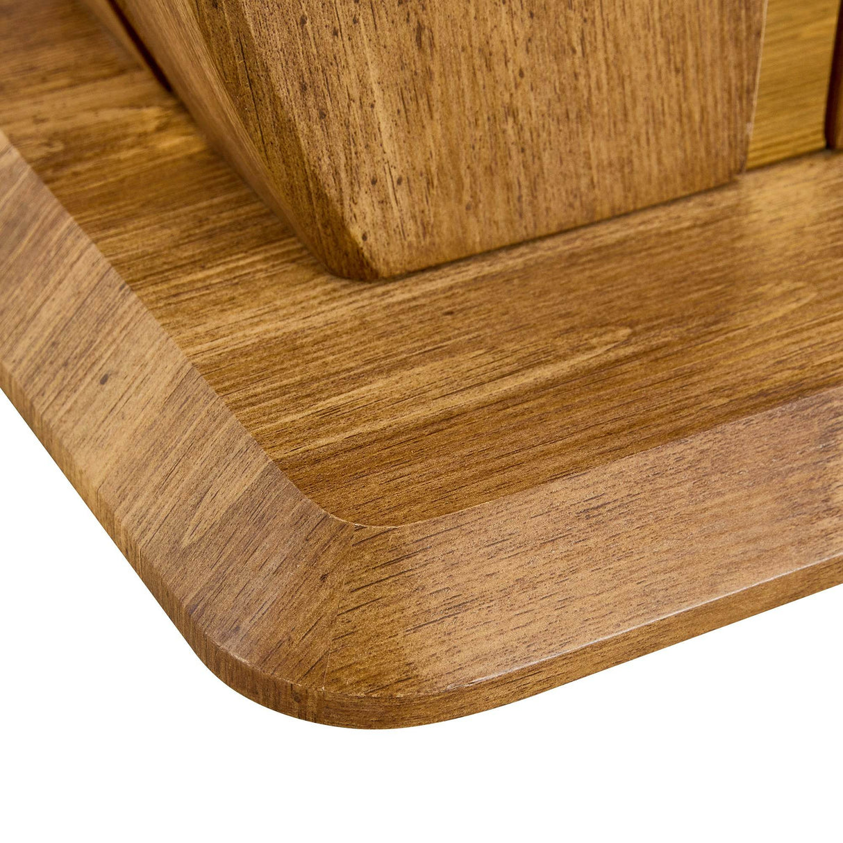 Modern Minimalist Wood Grain MDF Square Coffee Table - Sleep Galleria