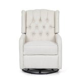 Classic Manual Recliner Chair With 360-Degree Swivel
