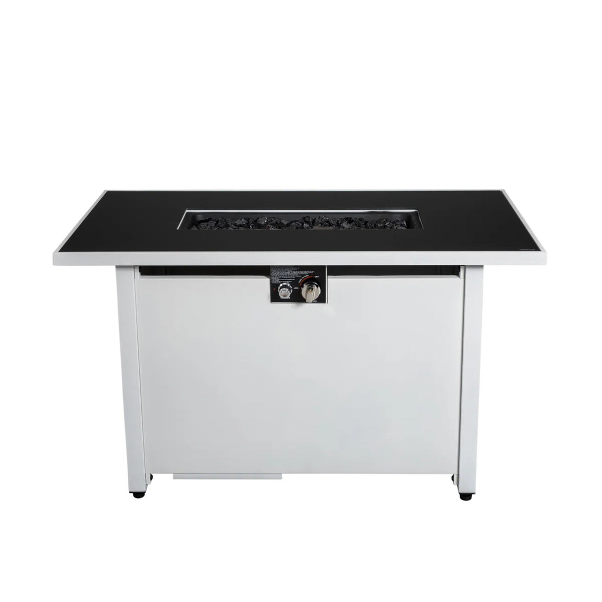 Rectangular Steel Outdoor Propane Fire Pit 50000 BTU