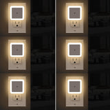 Night Light, Night Lights Plug into Wall 6-Pack, Plug in Night Light, Dusk to Dawn Nightlight Led Night Lights for Bedroom, Bathroom, Hallway Warm White