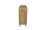 Brown Vintage Corner MDF Accent Storage Cabinet - Sleep Galleria