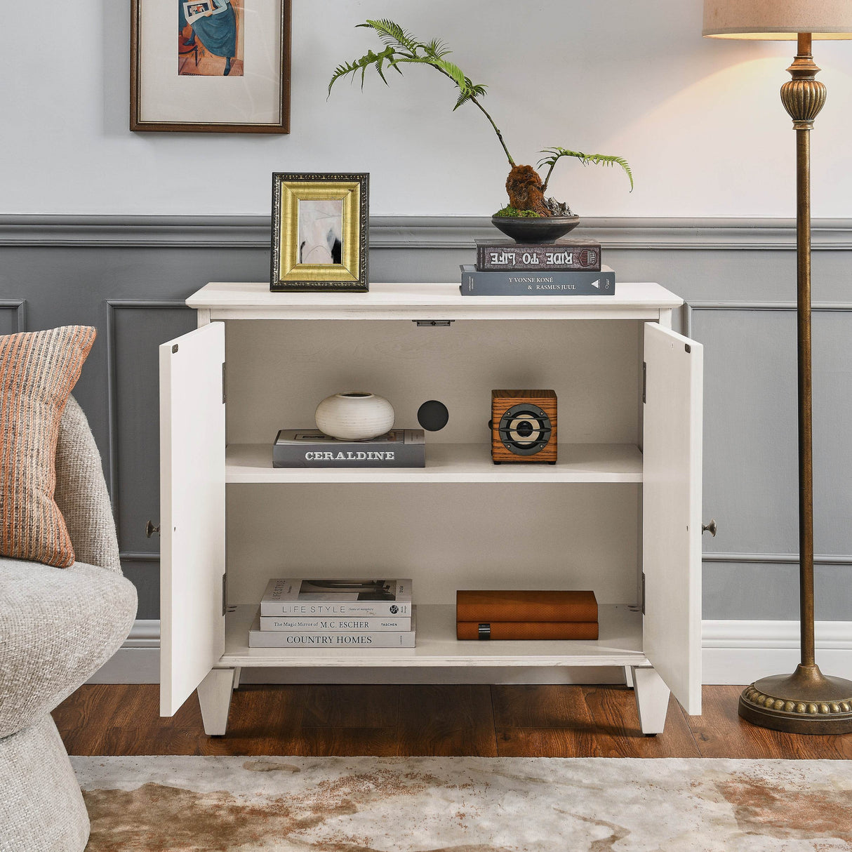 Mid Century Modern Retro Wooden Sideboard Cabinet - Sleep Galleria