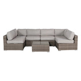 7-Piece Weather-Resistant Wicker Outdoor Patio Sofa Set